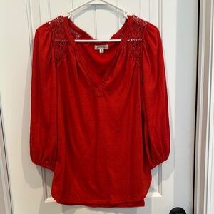 Lucky Brand Red Blouse